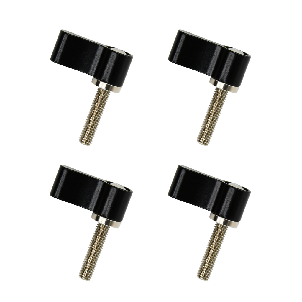 Foto&Tech 4PCS Thumb Lever Screw, M4*17mm & M6*17mm Sizes (Red or Black)
