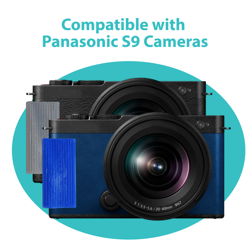 Foto&Tech Plastic Ribbed Texture Attachment Grip Compatible with Panasonic S9 Cameras