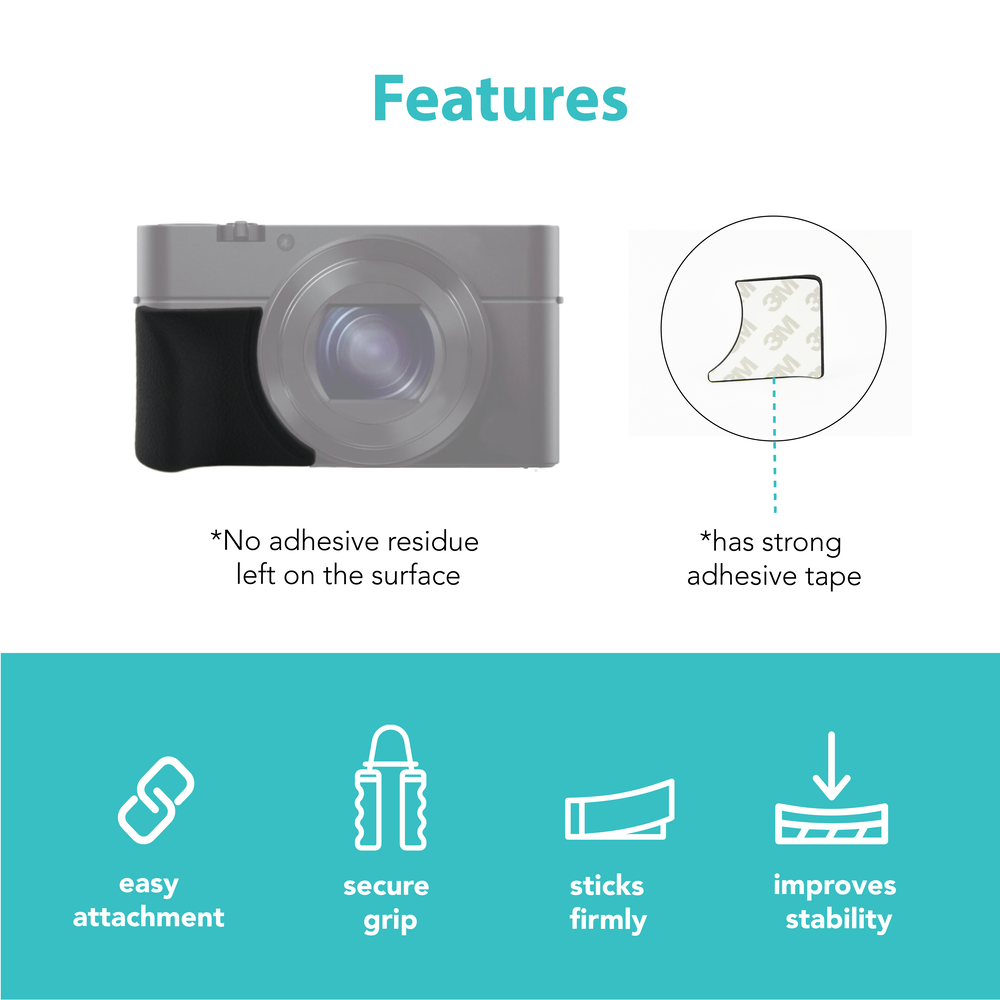 Foto&Tech Camera Attachment Grip for Sony AG-R2 RX100III RX100II RX100