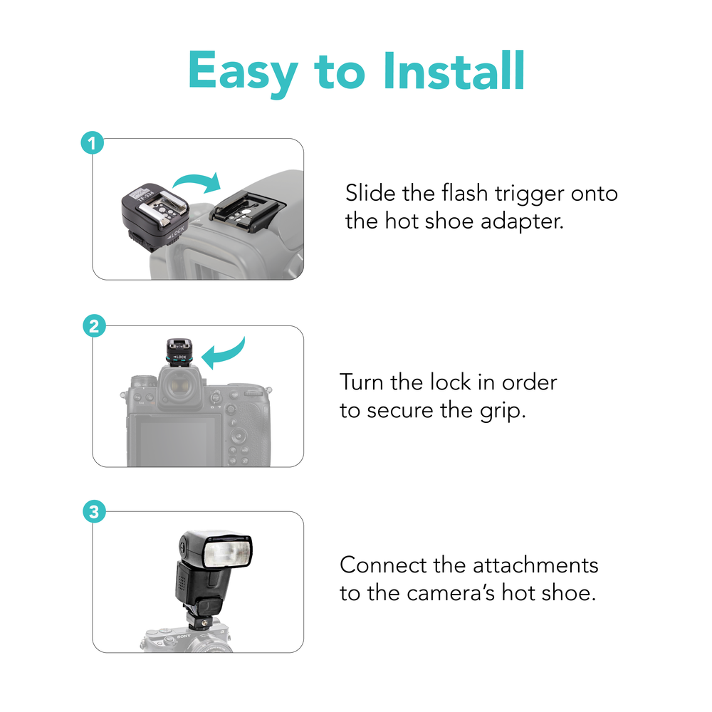Flash Hot Shoe Adapter Compatible with Sony to Nikon