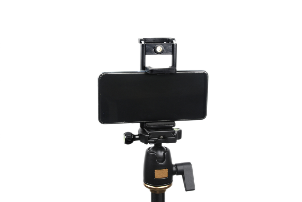 Universal Smartphone Tablet Tripod Adapter Anti-Slip Clamp w 1/4-20 Standard Screw