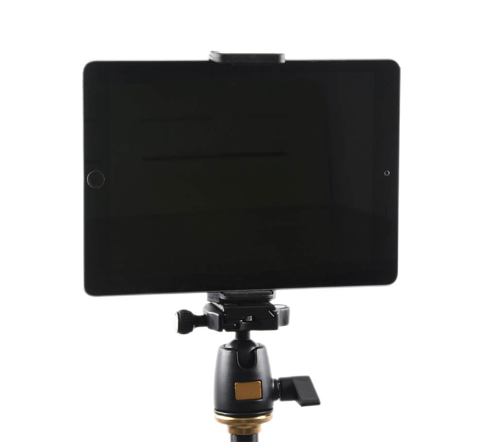 Universal Smartphone Tablet Tripod Adapter Anti-Slip Clamp w 1/4-20 Standard Screw