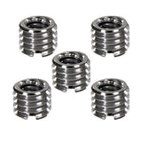 Foto&Tech 1/4" to 3/8" Convert Screw Adapter for Tripod Monopod 5 pcs