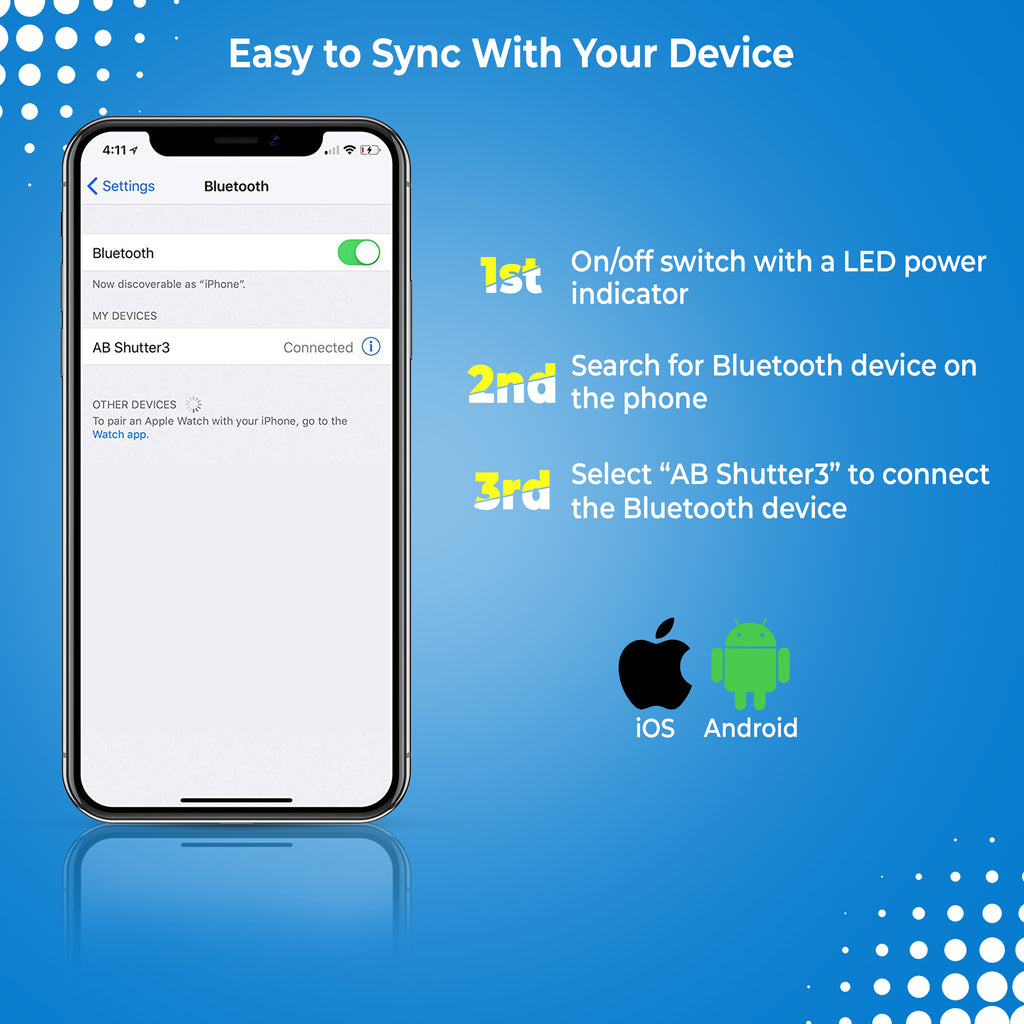 Selfie Bluetooth Remote for Smartphones