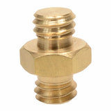 Brass Spigot Male-to-Male Screw Adapter