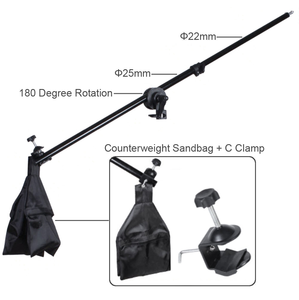 Photo Video Studio Lighting Boom Arm