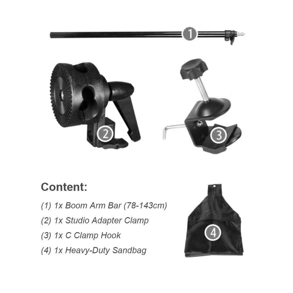 Photo Video Studio Lighting Boom Arm