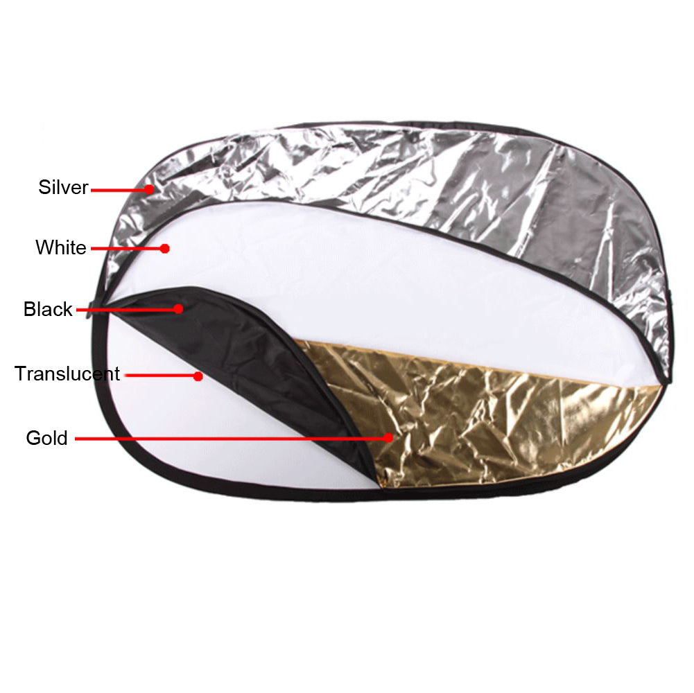 Collapsible Light Reflector (Silver Black Gold White)