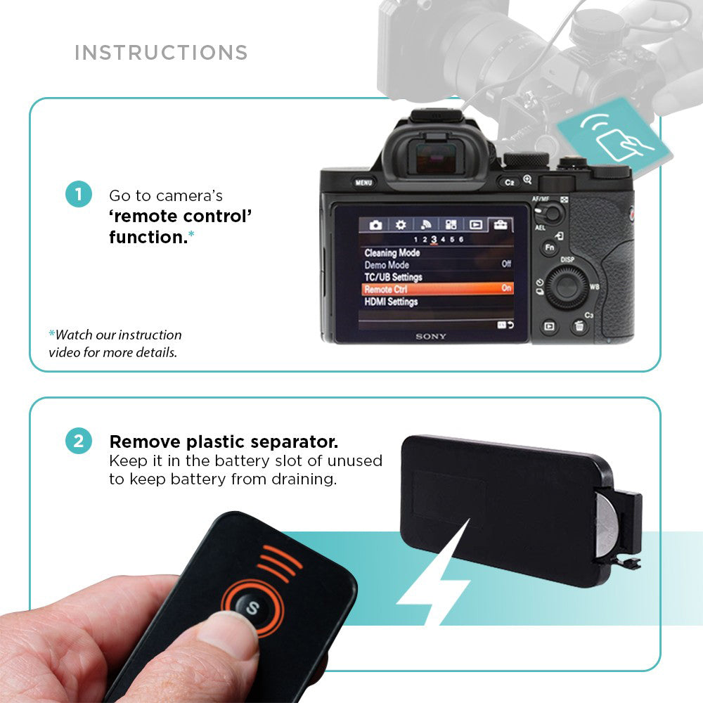 Wireless Shutter Release Remote for Sony
