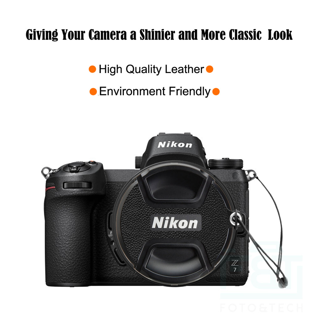 Leather Lens Cap Cover for Nikon x2
