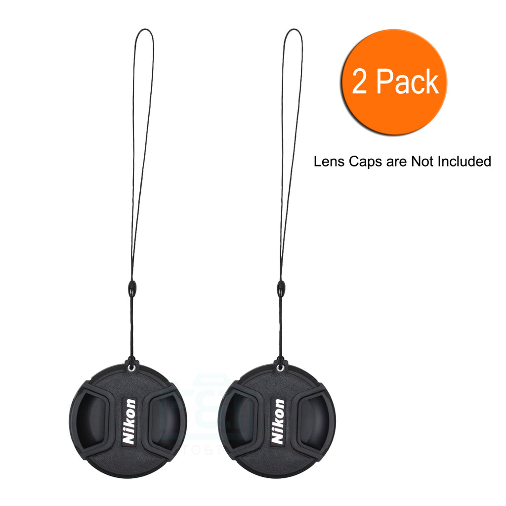 Leather Lens Cap Cover for Nikon x2