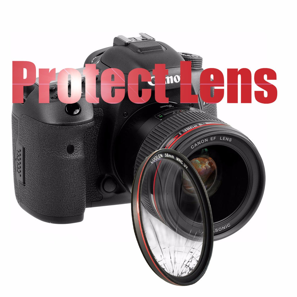 Coolen 58mm Ultra Thin MRC UV Filter Protector Frame Red