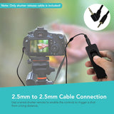 2.5mm Remote Control Shutter Release Cable for Panasonic S5Iix (15FT)