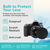 Foto&Tech Threaded Aluminum Alloy Metal Front Lens Cover Screw-In Camera Lens Cap