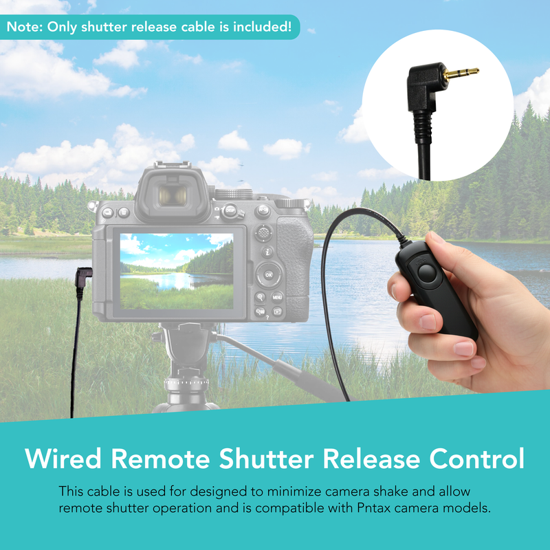 Foto&Tech Wired CS-310 Remote Control for Pentax KF KP K-70 Pentax Cable Switch