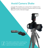 Foto&Tech Wired CS-310 Remote Control for Pentax KF KP K-70 Pentax Cable Switch