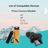 Foto&Tech Wired CS-310 Remote Control for Pentax KF KP K-70 Pentax Cable Switch