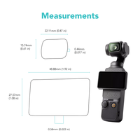 Foto&Tech 2 Sets Crystal Clear HD LCD Screen Protector for  DJI OSMO POCKET 3