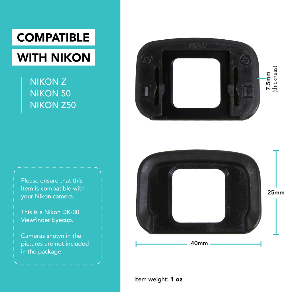 Eyecup DK-30 Compatible w/ Nikon Z 50 Z50