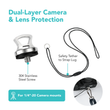 Foto&Tech Camera Quick Release Safety Screw 1/4"-20 for DSLR & Mirrorless