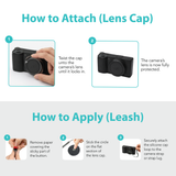 Foto&Tech Aluminum Lens Cap for Ricoh GR IV with Silicone Lens Cap Keeper