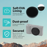 Foto&Tech Aluminum Lens Cap for Ricoh GR IV with Silicone Lens Cap Keeper