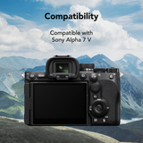 2PCS Tempered Glass Film for Sony Alpha 7 V Camera Display