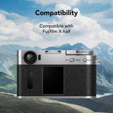 2PCS Tempered Glass Film for Fujifilm X-half Camera Display, HD Clear Scratch Resistant Bubble-Free Protection