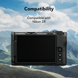 2PCS Tempered Glass Film for Nikon ZR Camera Display, HD Clear Scratch Resistant Bubble-Free Protection