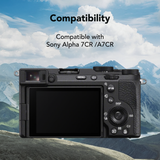 2PCS Tempered Glass Film for Sony Alpha 7CR A7CR Camera Display, HD Clear Scratch Resistant Bubble-Free Protection