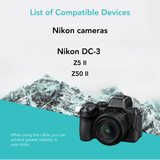 Foto&Tech DC-3 Shutter Release Cable for Nikon Z5 II/Z50 II