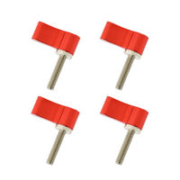 Foto&Tech 4PCS Thumb Lever Screw, M4*17mm & M6*17mm Sizes (Red or Black)