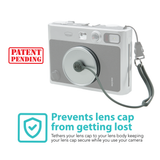 Foto&Tech Aluminum Lens Cap Evo + Silicone Lens Cap Leash 3M