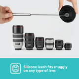 Foto&Tech Aluminum Lens Cap Evo + Silicone Lens Cap Leash 3M