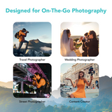 Foto&Tech Silicone SD Memory Card Holder Sleeve, Mini Camera-Shaped SD Card Storage