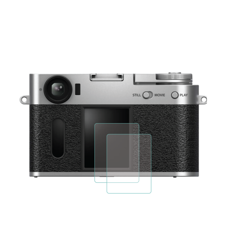 2PCS Tempered Glass Film for Fujifilm X-half Camera Display, HD Clear Scratch Resistant Bubble-Free Protection
