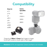 Flash Hot Shoe Adapter Compatible with Sony to Canon