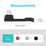 Foto&Tech Metal Hot Shoe Thumb Grip for Ricoh GR IV/IIIx/III Cameras