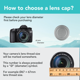 Foto&Tech Threaded Aluminum Alloy Silver Metal Front Lens Cover Screw-In Camera Lens Cap