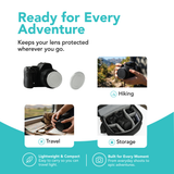 Foto&Tech Threaded Aluminum Alloy Silver Metal Front Lens Cover Screw-In Camera Lens Cap