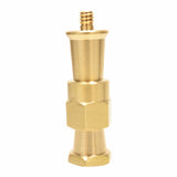 Foto&Tech Brass 1/4"-20 M Thread Screw Adapter Hex Stud for Super Clamps