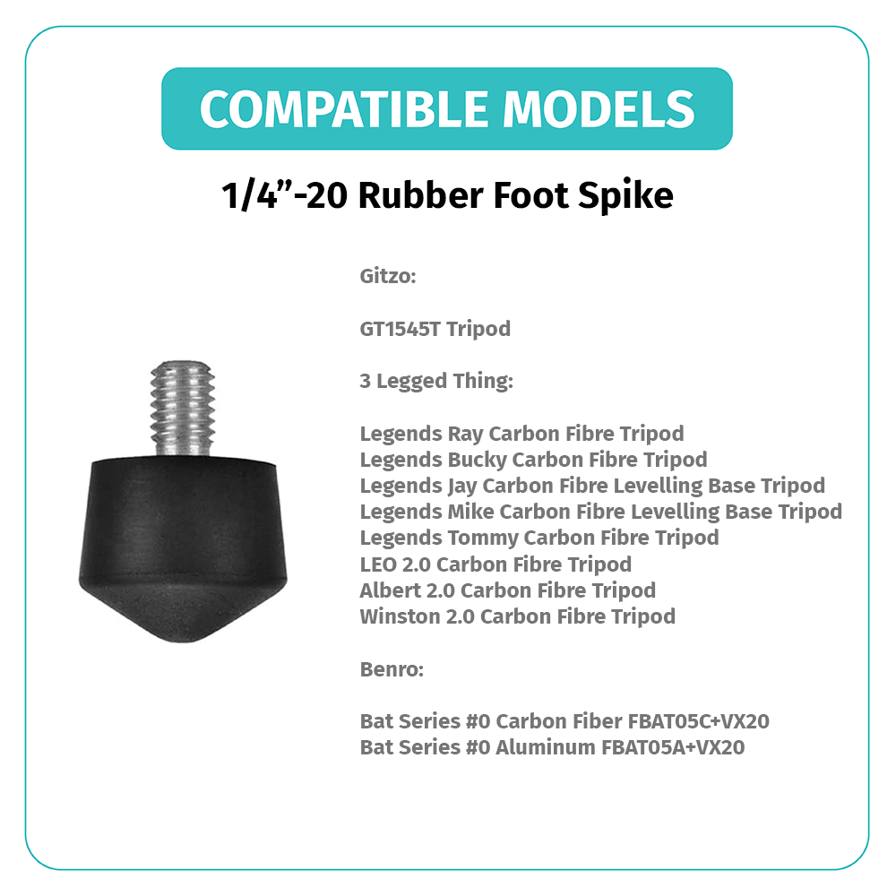 Universal Anti-Slip Rubber Foot Spike x3