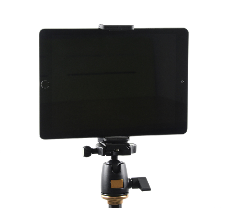 Universal Smartphone Tablet Tripod Adapter Anti-Slip Clamp w 1/4-20 Standard Screw