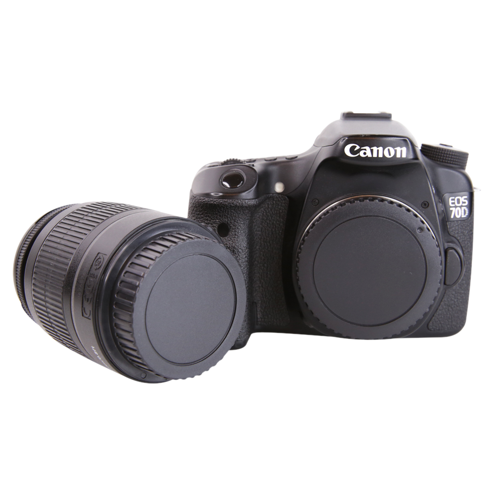 Camera Body Cap + Lens Cover Cap for Canon DSLR