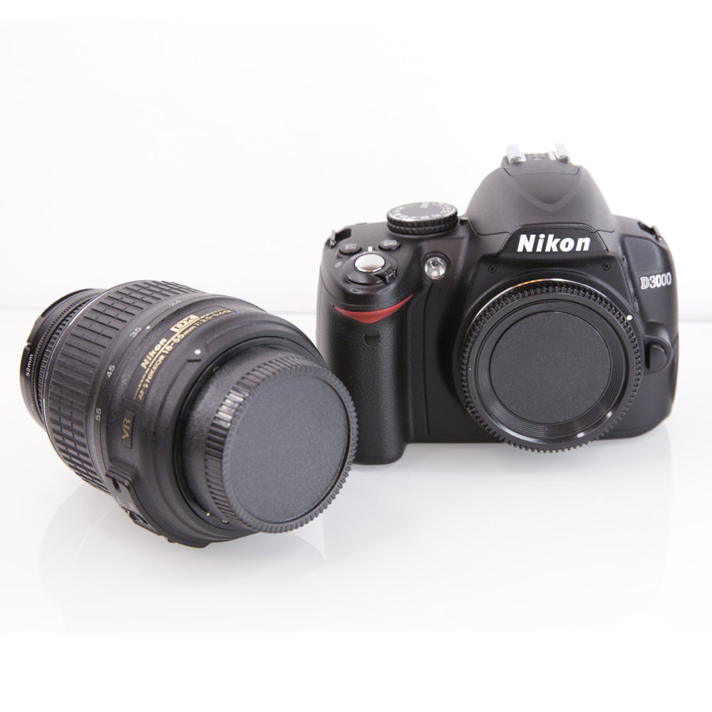Camera Body Cap + Lens Cover Cap for Nikon DSLR