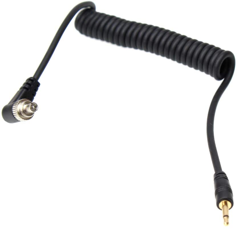 2.5mm to Male Flash PC Sync Coiled Cable