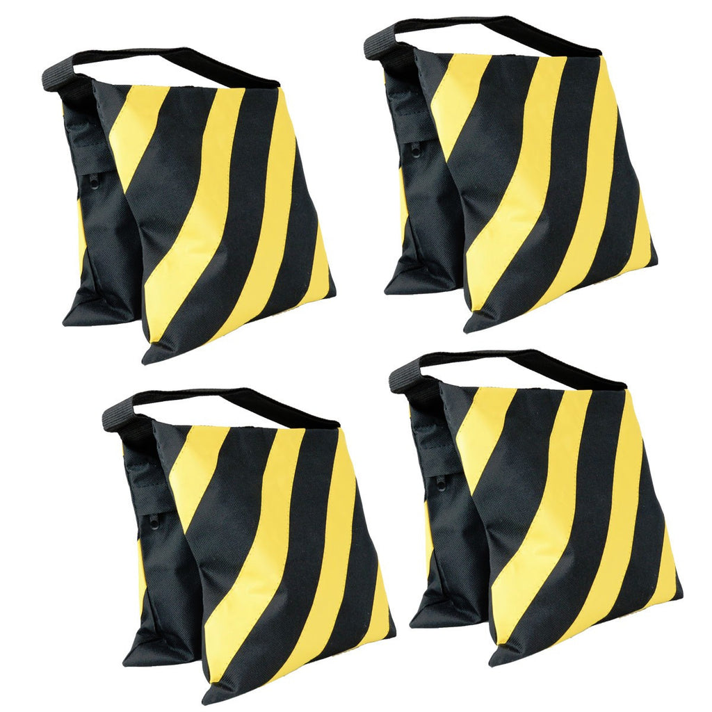 Foto&Tech 4 Pack Heavy Duty Sand Bags w/ Metal Support Yellow