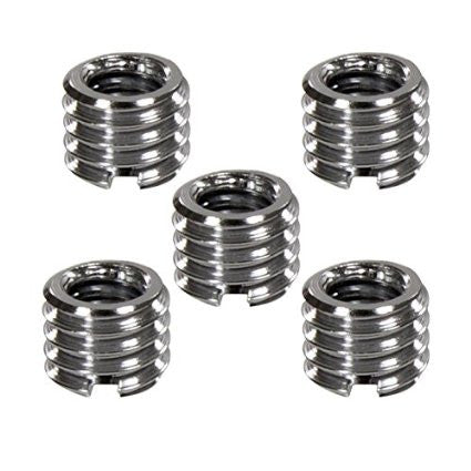 2-Pack 1/4" To 5/8" Tripod Adapter – Threaded Screw Adapter For Laser Levels & Cameras