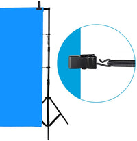 8 Pieces Black Adjustable Clip & Clamp Backdrop Holder