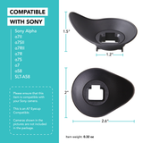 Soft Rubber Oval A7 Eyecup for Sony